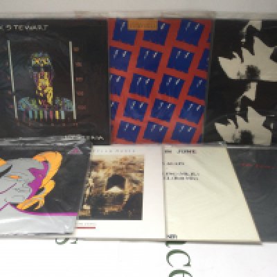Fifteen electro rock and industrial LPs and 12" singles by various artists including The Young Gods, Mark Stewart and others.