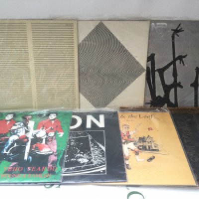 Fifteen electro and industrial LPs and 12" singles by various artists including Faust, Renaldo & The Loaf and others.