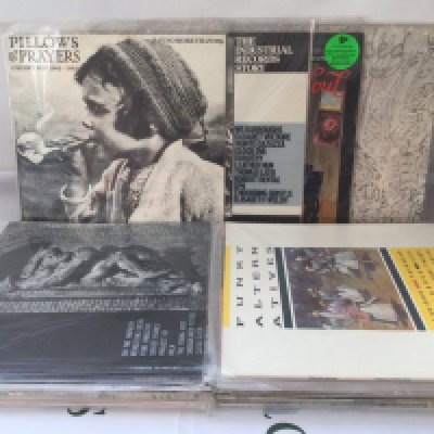 A collection of compilation LPs including a Cherry Red Records best of, The Industrial Records Story and others.