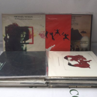 A collection of soundtrack and classical LPs.