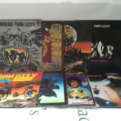 Nine Thin Lizzy LPs.