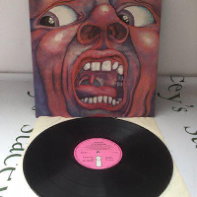A first UK pressing of In The Court Of The Crimson King by King Crimson, EX/EX.
