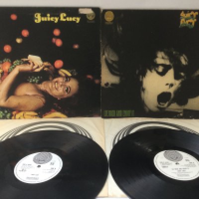 Two first UK pressings of Juicy Lucy LPs, both records VG+, sleeves G/VG.