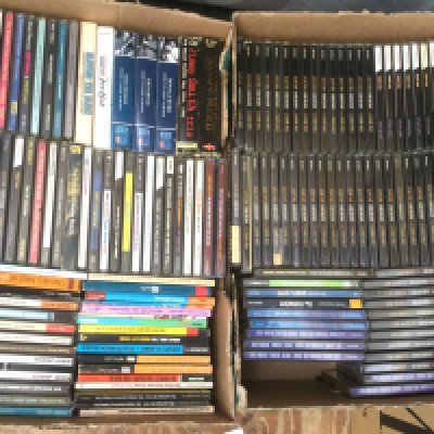 Three boxes of approx 130 plus CDs by various reggae, soul and rock artists.