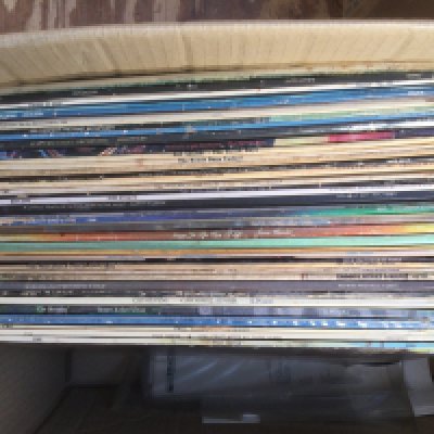 A collection of LPs by various artists including Crosby, Stills & Nash, Pentangle, Cat Stevens and others.