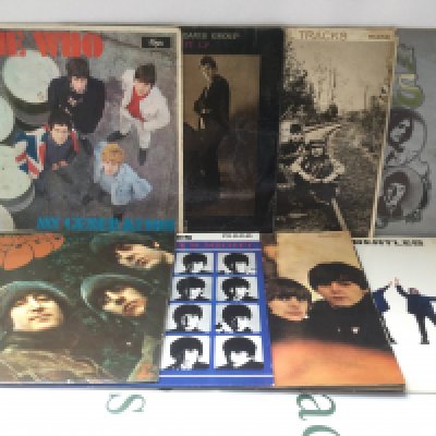 Fifteen LPs by 1960s artists including The Beatles, The Kinks, The Animals and others.