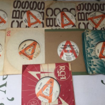 Nine promo discs by various artists including Trees, Dave Davani Four, Steve Ellis and others.