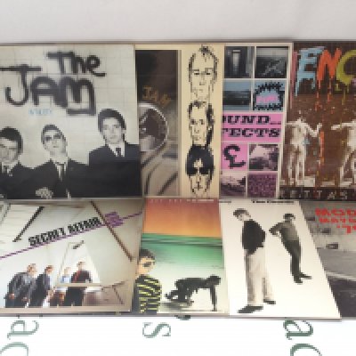 Eight mod LPs by various artists including The Jam, Secret Affair and others. Includes two promo discs.