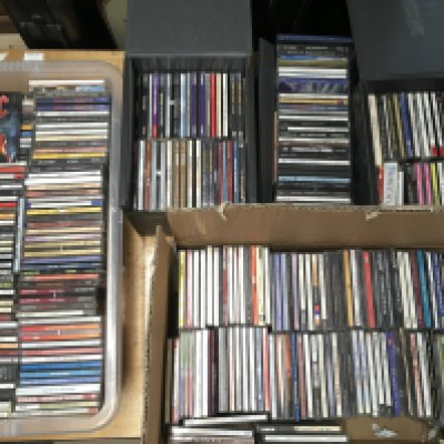 A large collection of CDs by various artists including Sex Pistols, Metallica, AC/DC, Nirvana and many more.