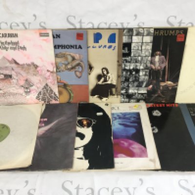 12 prog rock LPs by various artists including Caravan, Frank Zappa, The Nice and others.