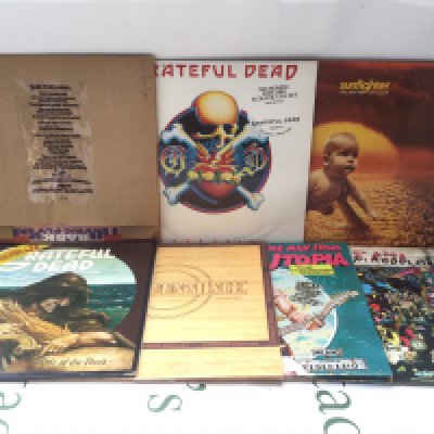 Seven rock LPs by The Grateful Dead, Jefferson Airplane and others. Includes a Frank Zappa promo disc.