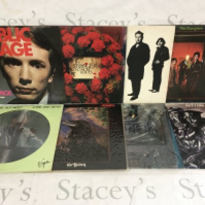 Seventeen punk and post punk LPs and 12" singles by various artists including PiL, The Stranglers, The Damned and others.