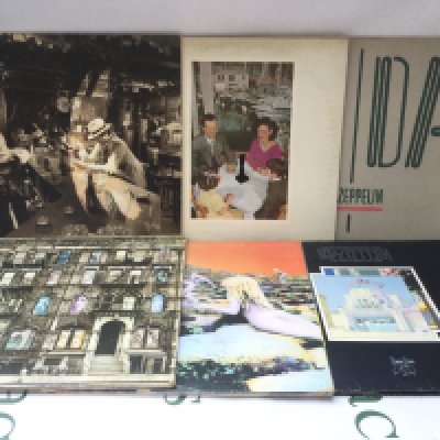 Six Led Zeppelin LPs comprising Physical Graffiti, Houses Of The Holy and others.