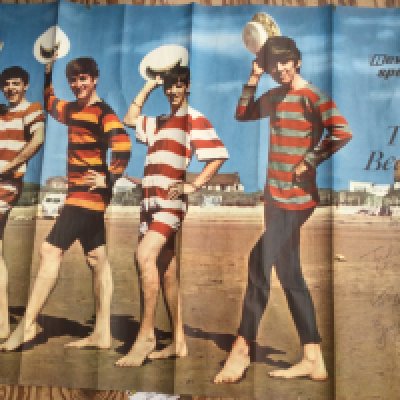 A small collection of Beatles ephemera including posters, magazines etc.