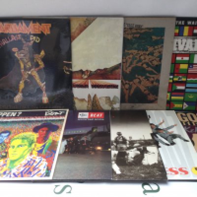 Nine reggae, ska and funk LPs by various artists including Bob Marley & The Wailers, The Beat, Parliament and others.