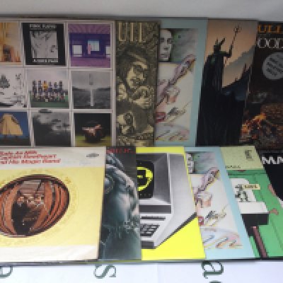 Eleven prog and psych rock LPs by various artists including Captain Beefheart, Frank Zappa, Pink Floyd and others.