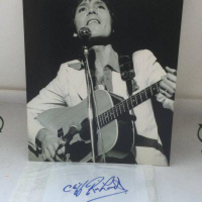 A Cliff Richard autograph and photo with COA.
