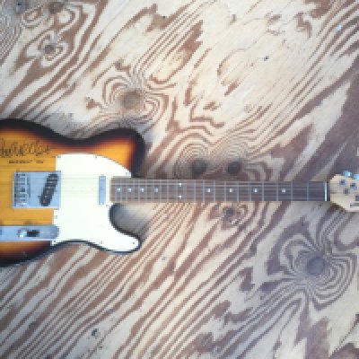 A Paul Weller signed Telecaster style electric guitar. No case or COA.