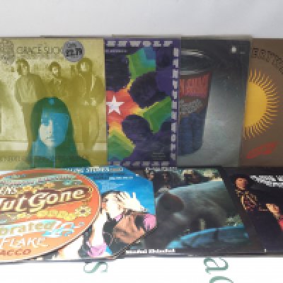 Sixteen 1960s rock and pop LPs by various artists including Jimi Hendrix, Small Faces, 13th Floor Elevators and others.