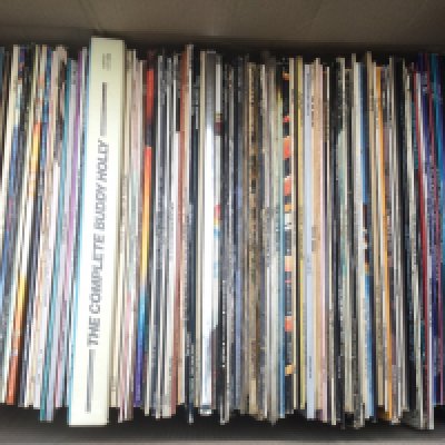 Two boxes of LPs by various artists including Elton John, The Zombies, Mott The Hoople and many more.