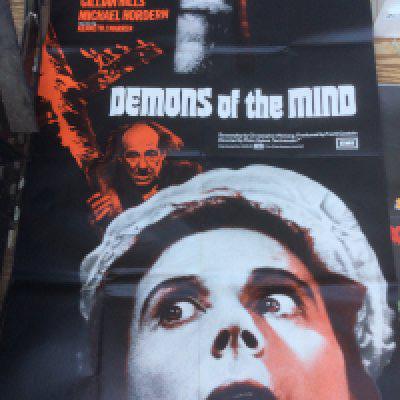 Four horror film posters comprising Dead & Buried, Cry Terror, Blind Terror and Demons Of The Mind (bus stop poster). All folded.
