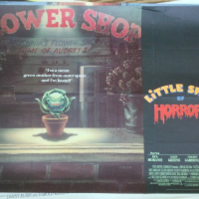 Four UK quad film posters for Little Shop Of Horrors, Brazil, Excalibur and The Unbearable Lightness Of Being. All folded, mostly with pin holes. Small tears to Brazil.