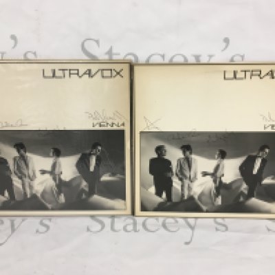Two signed Ultravox LPs.