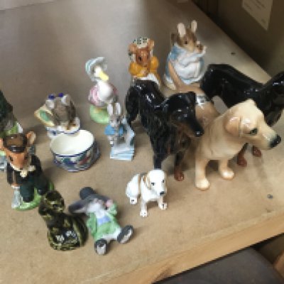 A Collection of porcelain animals including Beswick.