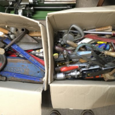 Large lot of assorted tools. Postage D