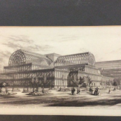 A collection of five framed prints Victorian and later studies of 1851 Exhibition The Crystal Palace