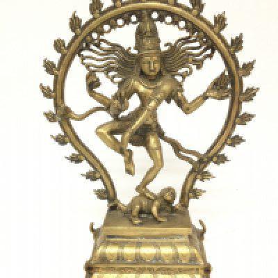 A Indian Nataraga Brass Figure. Approx height 42 Cm.