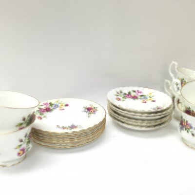 A Royal Albert floral tea set. This lot cannot be posted