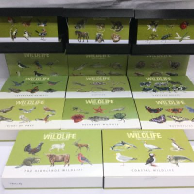 Fourteen boxed Wildlife 10p coin sets. Shipping category B.