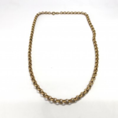 A 9ct gold belcher style chain. 5.83g and 40cm long. Postage A