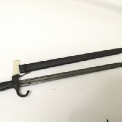 A French 1892 Mle pattern bayonet with hook quilon. NO RESERVE
