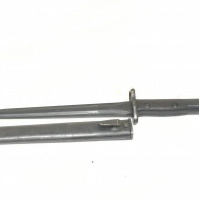 A Mauser K98 German bayonet with wood and steel grip and a slightly unusual blade for the K98 model blade unmarked. NO RESERVE