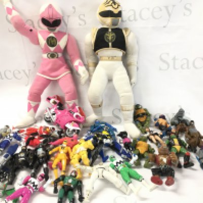 A Collection of Power Rangers And Teenage Mutant Hero Turtles Figures.No Reserve.