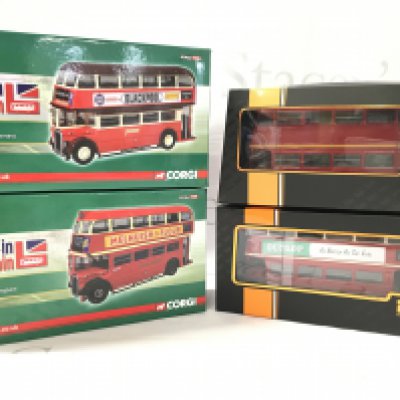 4X Boxed Buses By Corgi and IXO. 1/50 Scale.