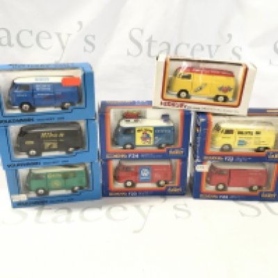A collection of 8 boxed Volkswagen model vehicles by Tomica. No reserve