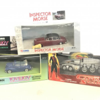 3 BoxedCorgi Vehicles Including Lovejoy. Inspector Morse And Captain Scarlet.