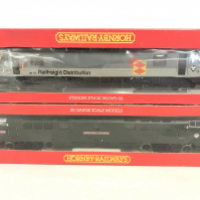 2 X Boxed Hornby 00 Gauge Diesel and Electric Locomotives #s R.319 And R.270.