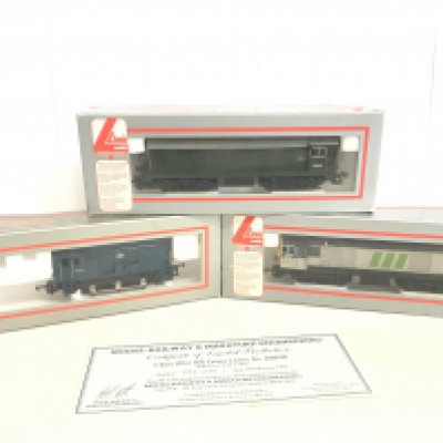 3 Boxed Lima 00 Gauge Locomotives. including A Class 20 in BR Green Livery #D8040 By Model Railway And Miniature Engineering. Limited Edition.