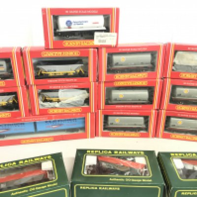 A Collection Of Boxed Hornby And Replica Railways 00 Gauge Wagons.