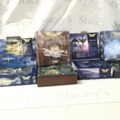 A collection of four boxed Corgi Aviation Archive model aircraft featuring 49505 Spitfire and Messerschmitt 109&hellip;. 49802 Hawker Hunter&hellip;48201 Flying Fortress&hellip;47401. Avro Lancaster. No reserve.