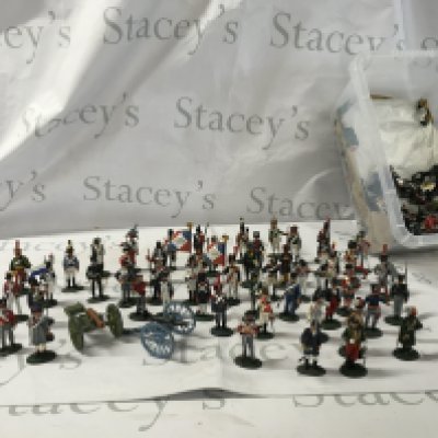A large collection in excess of 70 model military figures by DelPrado covering various nations. No reserve