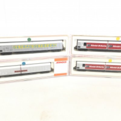 4 X Boxed N Gauge Arnold Wagons. No Reserve.