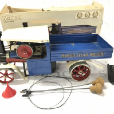 A Boxed Mamod Steam Wagon. Box Is Worn.