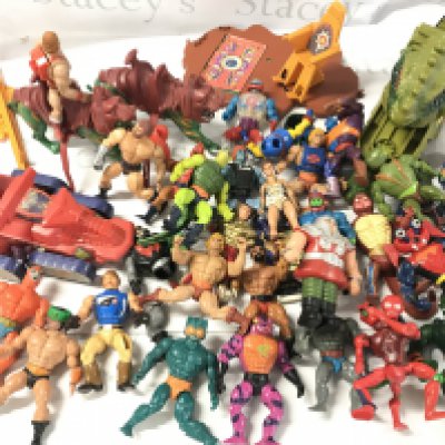 A Collection of Playworn Masters Of The Universe Figures And Accessories Including A Castle Greyskull. No Reserve.