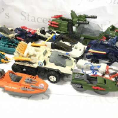 A Collection of Vintage G.I. Joe/Action Force Vehicles.