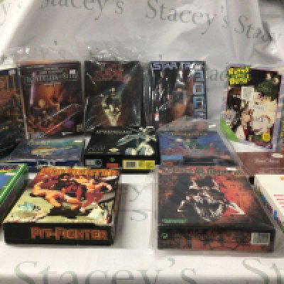 A collection in excess of 30 boxed games for PC..Amiga etc.